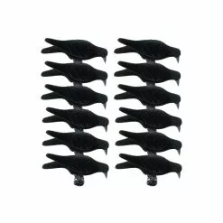 DUCK HUNTER Formes De Corbeau Mangeur Floquées X12