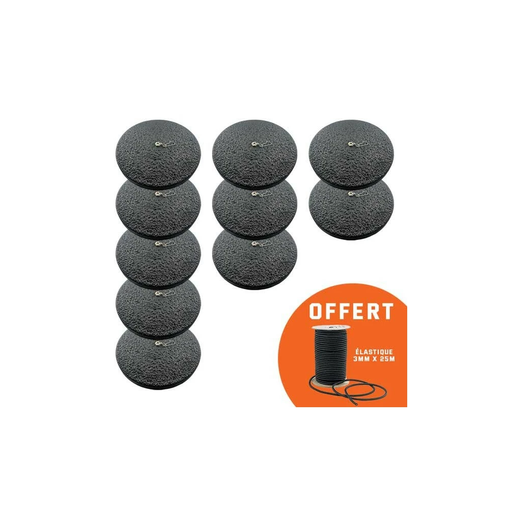 DUCK HUNTER Lot 10 Plateaux Pour Appelant Flottants + élastique Offert 1 DUCK HUNTER Lot 10 Plateaux Pour Appelant Flottants + élastique Offert