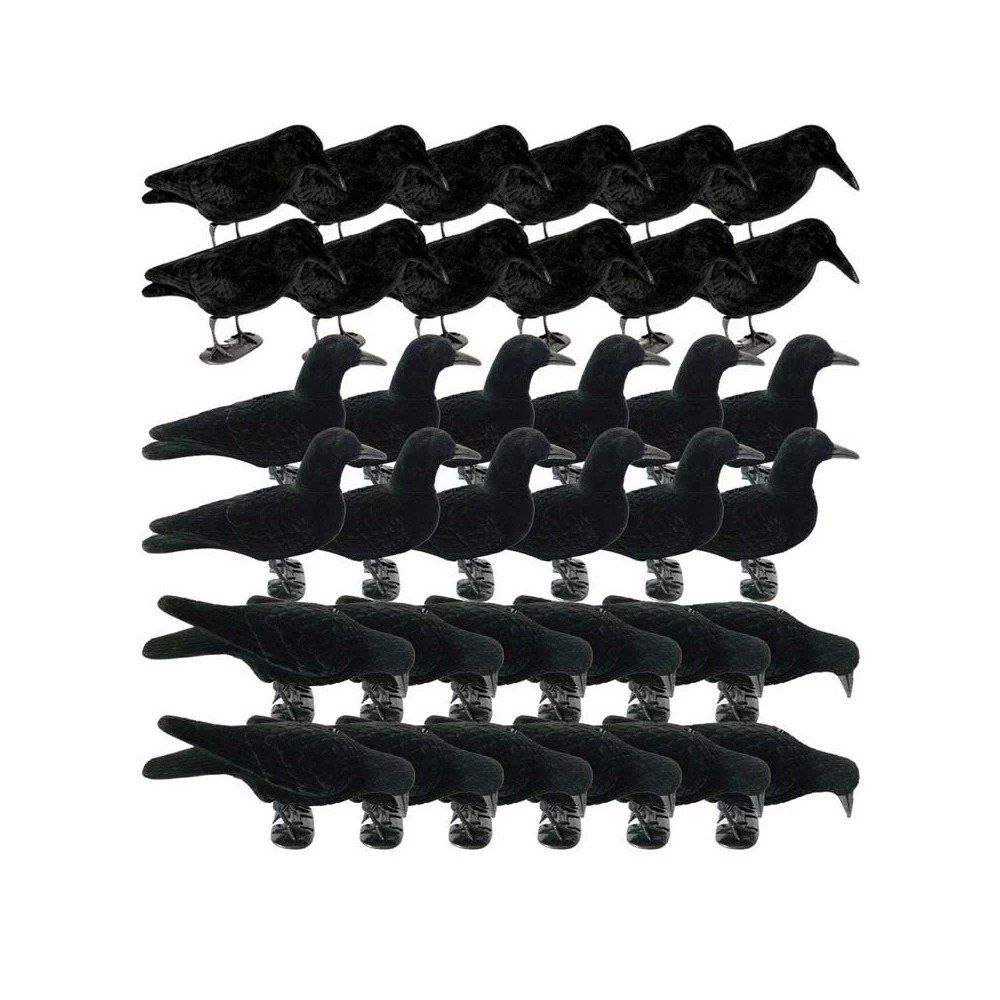 DUCK HUNTER Pack 36 Formes De Corbeaux Floquées 1 DUCK HUNTER Pack 36 Formes De Corbeaux Floquées