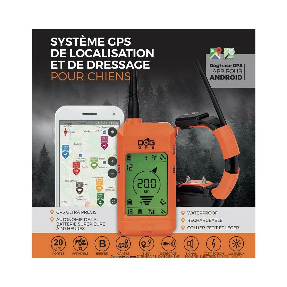 Pack GPS Et Dressage Dogtrace X30T 3 Pack GPS Et Dressage Dogtrace X30T – Image 3